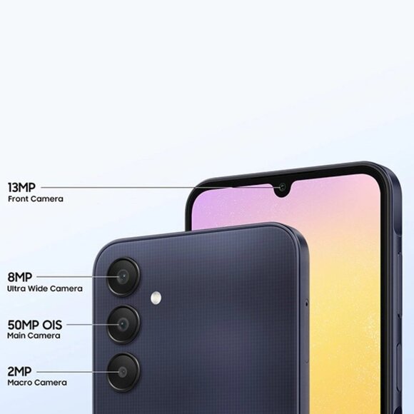 Samsung Galaxy A25 5G Unlocked 128GB Fingerprint Super AMOLED Phone & Extras - Picture 3 of 4